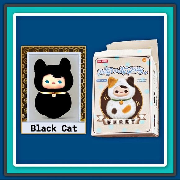 Pop Mart Pucky Roly-Poly Kitty - Black Cat - Picture 2 of 16